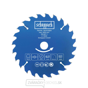 Scheppach Priemer rezného kotúča 165/20, 24 zubov Scheppach Priemer rezného kotúča 165/20, 24 zubov gallery main image
