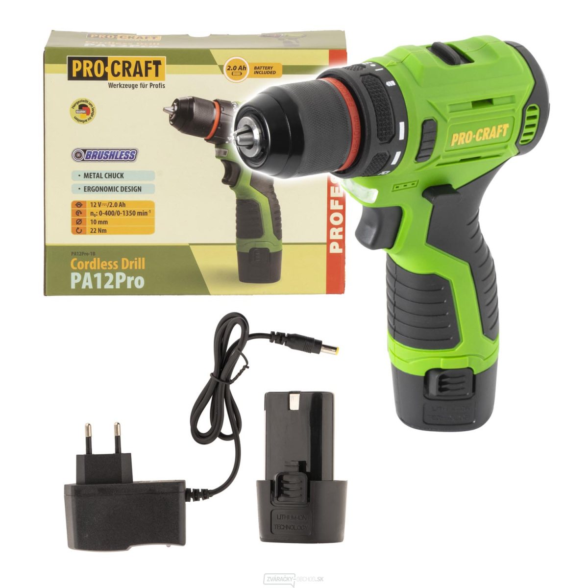 Aku skrutkovač Procraft PA12Pro-1b | PA12Pro-1b