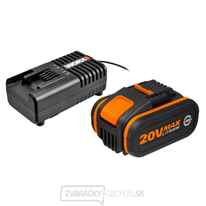 WA3604 - Akumulátor 20V, 4Ah + nabíjačka 20V, 2A WA3604 - Akumulátor 20V, 4Ah + nabíjačka 20V, 2A gallery main image