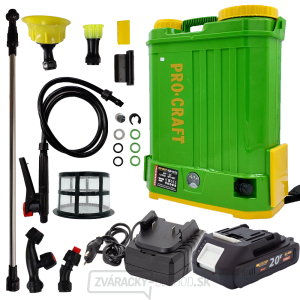 AKU postrekovač Procraft AS20-12 sada s batériou 20V 2Ah a nabíjačkou | SAS20-12/20-2A/20-1 AKU postrekovač Procraft AS20-12 sada s batériou 20V 2Ah a nabíjačkou | SAS20-12/20-2A/20-1 gallery main image