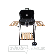 Gril na drevené uhlie s krytom a nastavením roštu - rošt 40x40cm (1) náhled