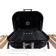 Gril na drevené uhlie s krytom a nastavením roštu - rošt 40x40cm (1) náhled