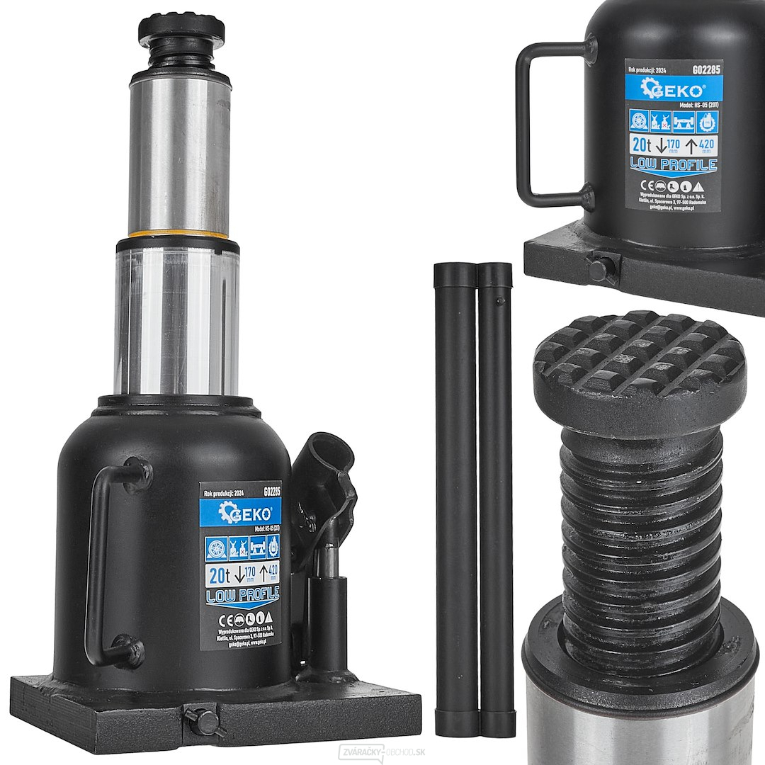 Dvojstupňový hydraulický zdvih stĺpika - nízky 20T (2)
