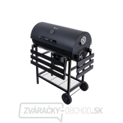 Sudový gril na drevené uhlie s vekom - rošt 71x35cm (1) náhled