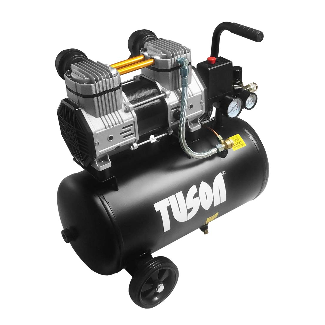 E-shop TUSON - Tichý bezolejový kompresor 1,5 kW, 2,0 HP, 24l 130069