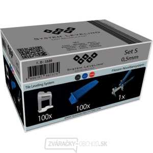 System Leveling - aplikačný SET 100/100/1 - 0,5mm, kartón System Leveling - aplikačný SET 100/100/1 - 0,5mm, kartón gallery main image
