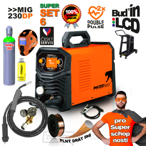 PANTERMAX® MIG230DP invertorová zváračka MIG/TIG/MMA SET6 PANTERMAX® MIG230DP invertorová zváračka MIG/TIG/MMA SET6 gallery main image