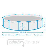 Bazén Florida 3,05x0,91 m so skimmerom - motív TEAK Náhľad