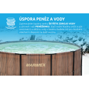 Bazén Florida 3,05x0,91 m so skimmerom - motív TEAK náhled