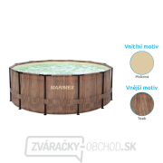 Bazén Florida 3,66x0,99 m so skimmerom - motív TEAK Náhľad