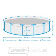 Bazén Florida 3,66x0,99 m so skimmerom - motív TEAK Náhľad