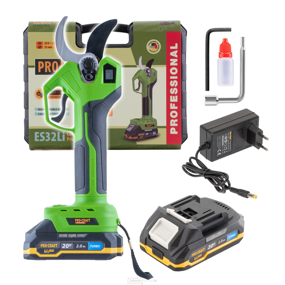 Aku nožnice na konáre Procraft ES32Li | ES32Li