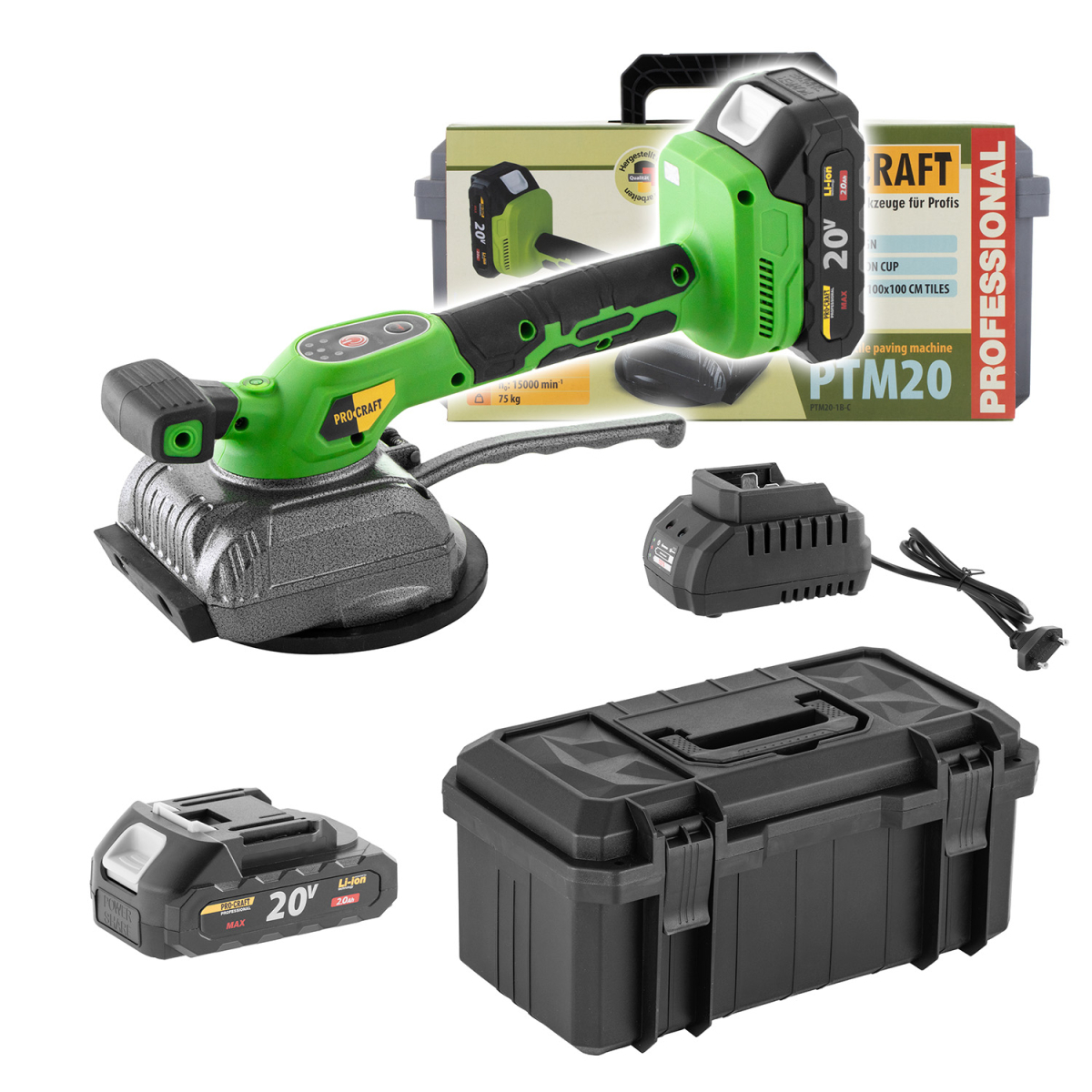 Vibračná prísavka na dlažbu Procraft PTM20-1b-c | PTM20-1b-c PTM20-1b-c