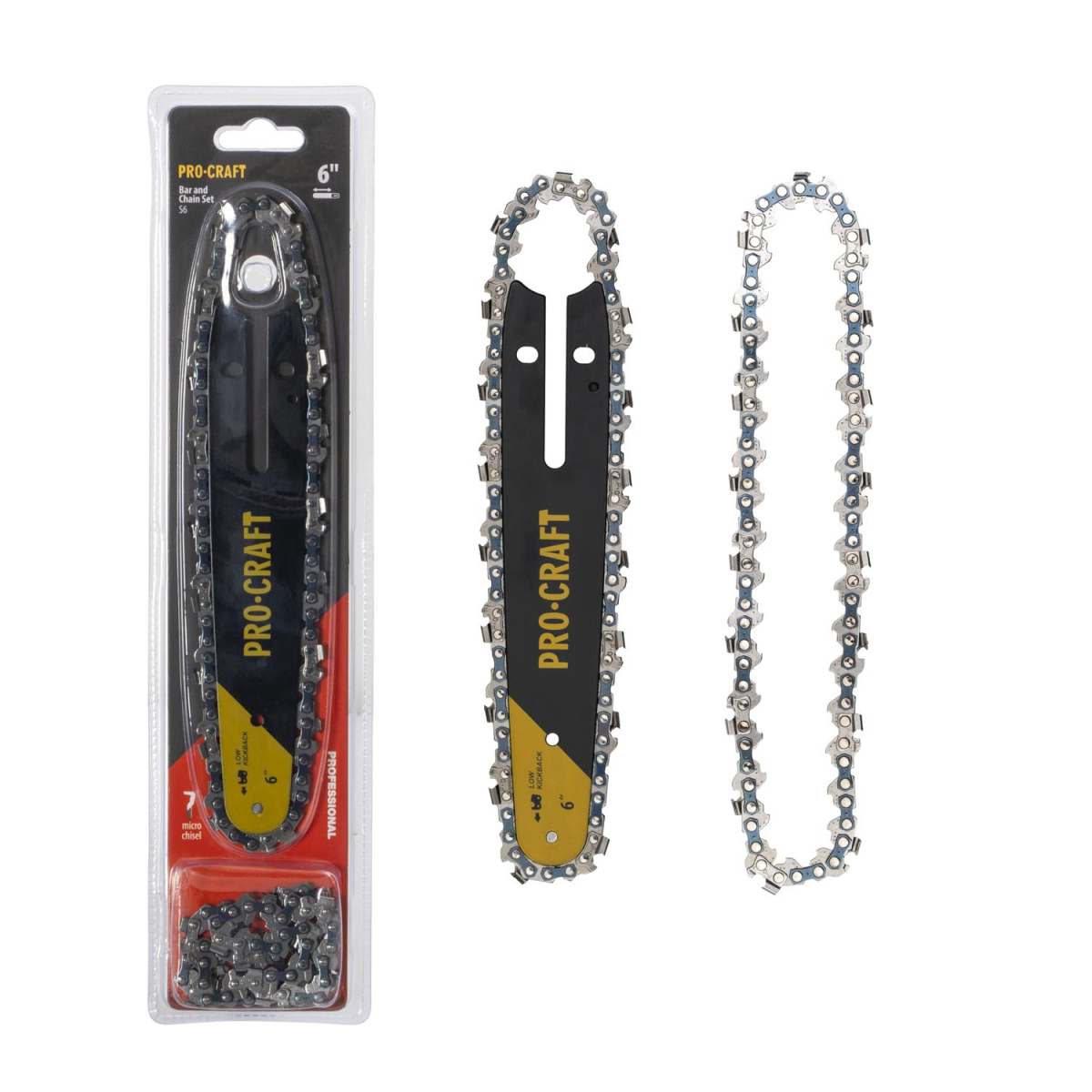 Procraft Súprava pílových reťazí a lišty S6 (2 reťaze a 1 lišta) | S6 S6