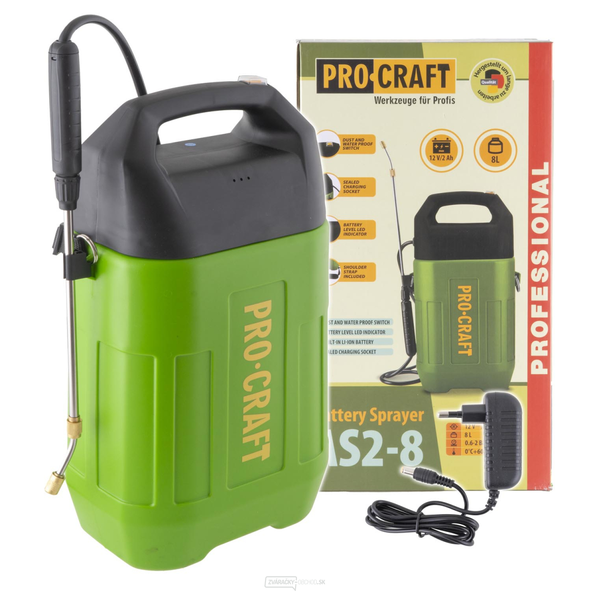 Aku postrekovač Procraft AS2-8 | AS2-8