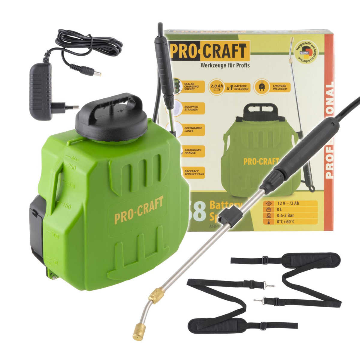 Aku postrekovač Procraft AS8 | AS8 AS8