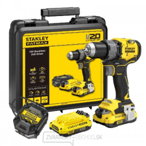 Akumulátorová vŕtačka V20 18V 2x2,0Ah Stanley FatMax SFMCD725D2K Akumulátorová vŕtačka V20 18V 2x2,0Ah Stanley FatMax SFMCD725D2K gallery main image