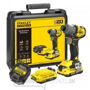 Akumulátorový rázový uťahovač V20 18V 2x2,0Ah Stanley FatMax SFMCF830D2K Akumulátorový rázový uťahovač V20 18V 2x2,0Ah Stanley FatMax SFMCF830D2K gallery main image