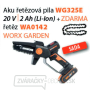 Worx set WG325E - Aku reťazová píla 20V 1x2Ah + WA0142 - Reťaz - Powershare gallery main image