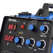 Sherman Invertorová zváračka DUALMIG 210 S4 s kolieskami a policou na fľaše + Horák + Káble Sherman Invertorová zváračka DUALMIG 210 S4 s kolieskami a policou na fľaše + Horák + Káble náhled