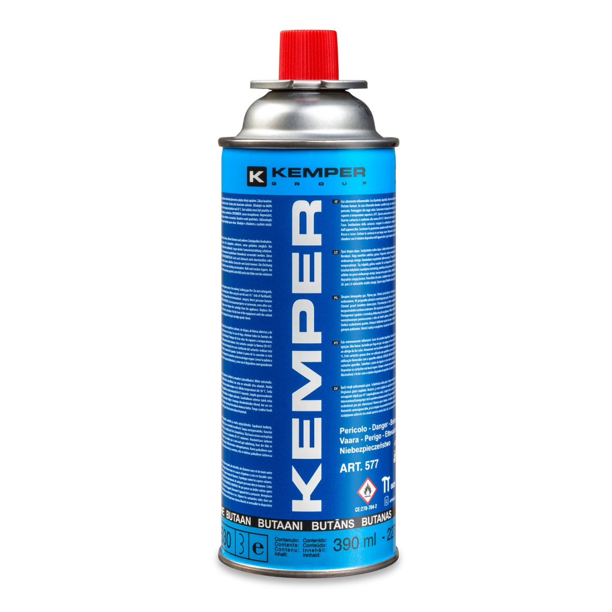Bután 227g (390ml) - bajonetový závit