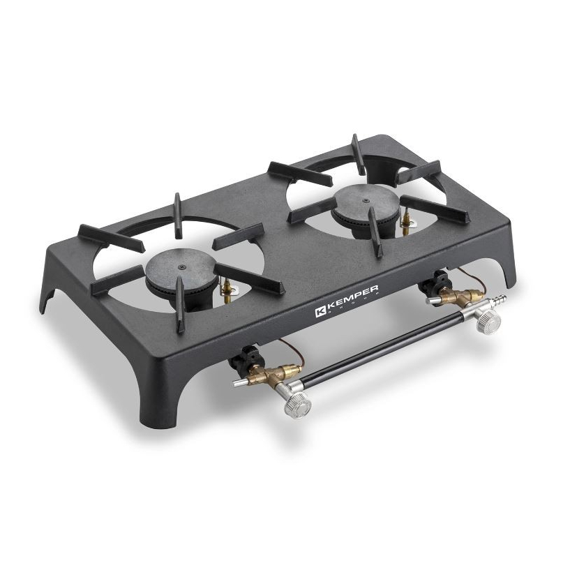 Liatinový sporák 2 x 7,5 kW, regulácia, piezo-zap