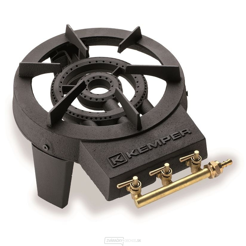 Liatinový sporák 8,6 kW na 3 nohách, PB 30 mbar gallery main image