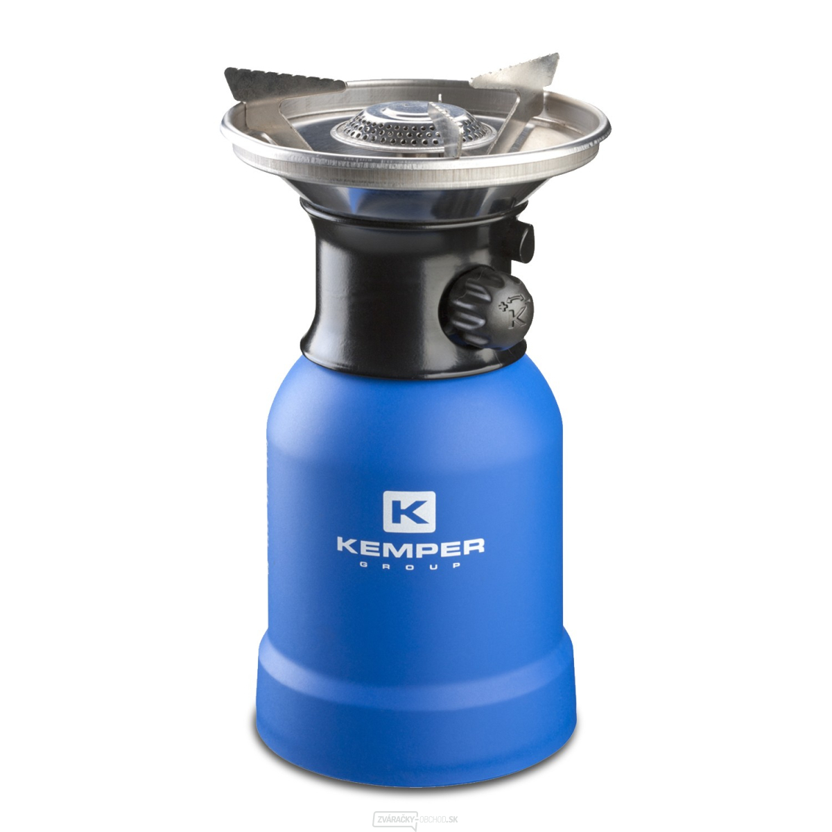 Plynový sporák s piezoelektrickým zapaľovaním modrý