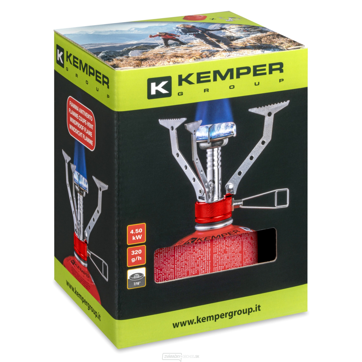 Kempingový varič COMPACT KIT 4,5 kW 1121F