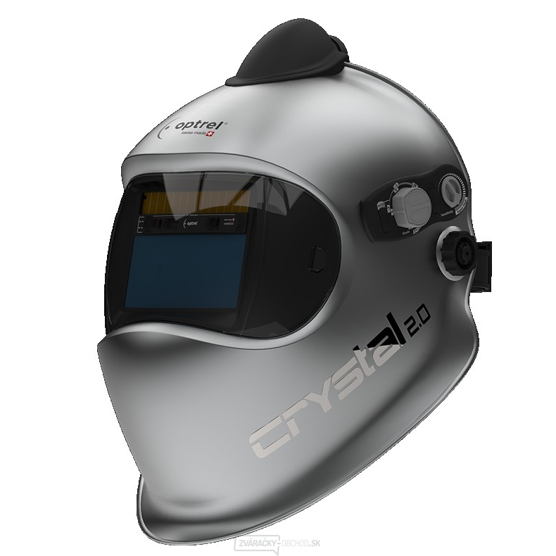 Zváračská kukla s rozvodom vzduchu Crystal 2.0 PAPR (E3000) Strieborná