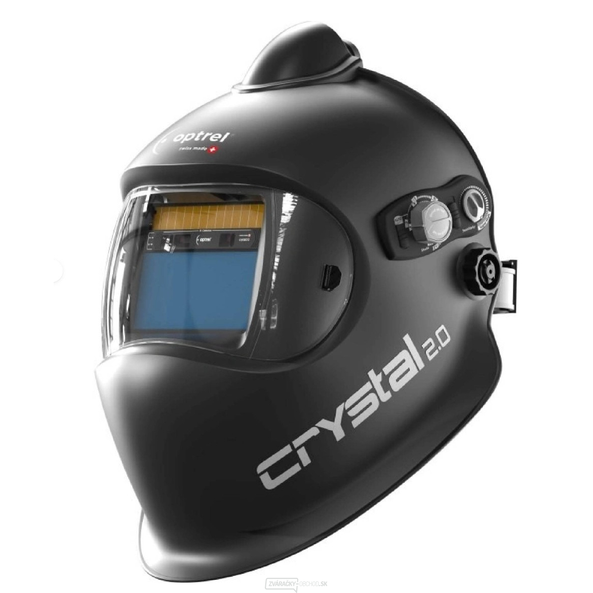 Zváračská kukla s rozvodom vzduchu Crystal 2.0 PAPR (e3000) čierna