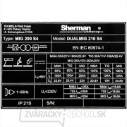 Sherman Invertorová zváračka DUALMIG 210 S4 s kolieskami a policou na fľaše + Horák + Káble + Kukla Sherman Invertorová zváračka DUALMIG 210 S4 s kolieskami a policou na fľaše + Horák + Káble + Kukla náhled