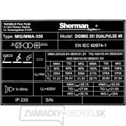 Synergická invertorová zváračka Sherman DIGIMIG 351 DUALPULSE 4R + horák + káble + kukla Synergická invertorová zváračka Sherman DIGIMIG 351 DUALPULSE 4R + horák + káble + kukla náhled
