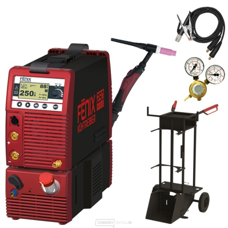 FĒNIX 250 PFC AC/DC + Horák + Káble + Ventil + Vozík