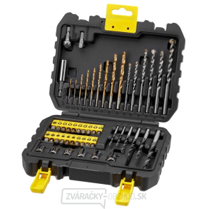 Stanley sada vrtákov do kovu Titanium/dreva/muriva, bity, držiak bitov, hlavica, záhlbník, adaptér Stanley sada vrtákov do kovu Titanium/dreva/muriva, bity, držiak bitov, hlavica, záhlbník, adaptér gallery main image