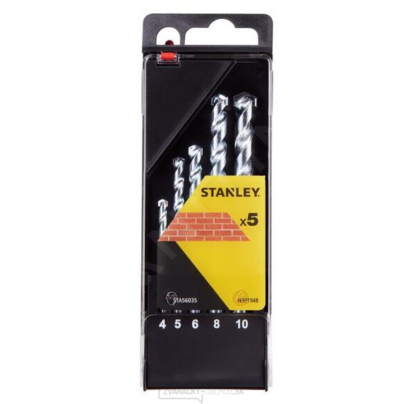 Stanley Príslušenstvo - 5dielna sada vrtákov do muriva STA56035 Stanley Príslušenstvo - 5dielna sada vrtákov do muriva STA56035 gallery main image