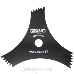 Nôž krovinorezu (D255*25.4) 3T (DRAGON) PROCRAFT | H-3T/D gallery main image