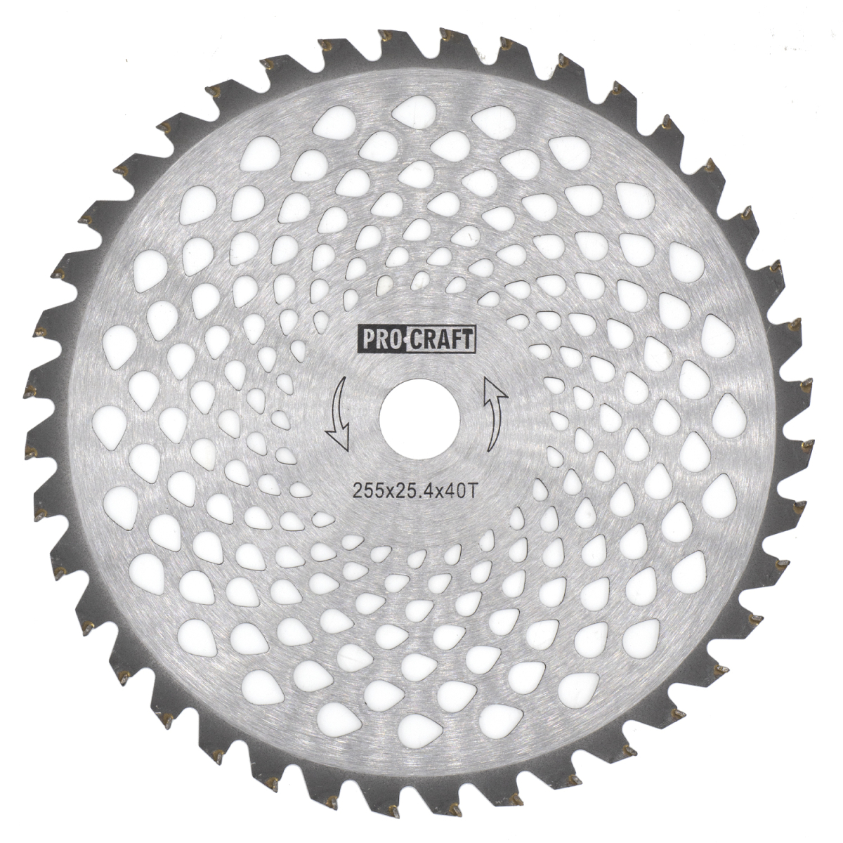 Nôž krovinorezu (kotúč) (D255*25.4) 40T karbid volfrámu PROCRAFT | H/P-40T H/P-40T