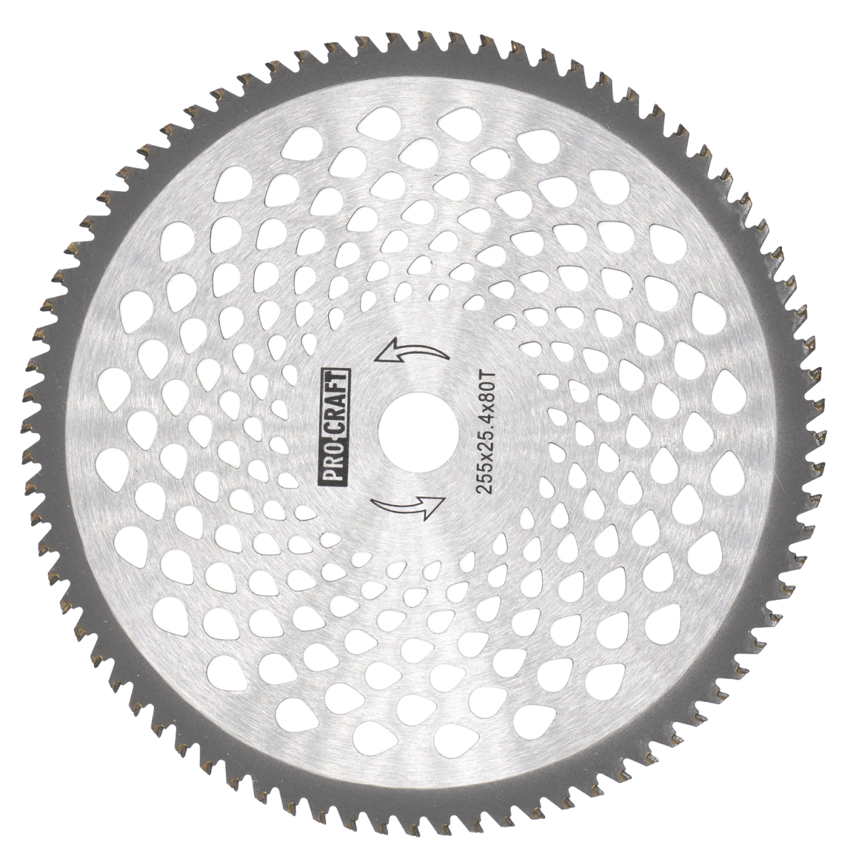 Nôž krovinorezu (kotúč) (D255*25.4) 60T karbid volfrámu PROCRAFT | H/P-60T H/P-60T