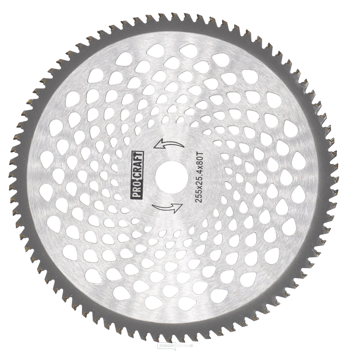 Nôž krovinorezu (kotúč) (D255*25.4) 60T karbid volfrámu PROCRAFT | H/P-60T