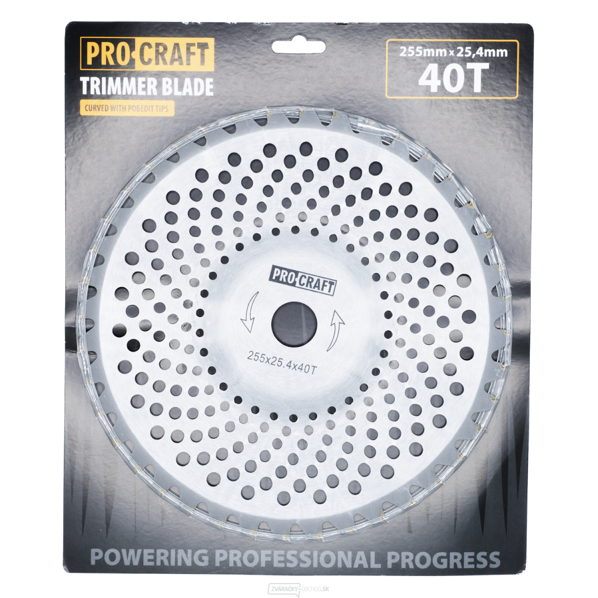 Nôž krovinorezu (kotúč) (D255*25.4) 40T zaoblený PROCRAFT | H/P-1