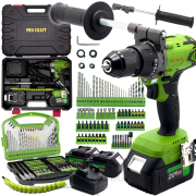 Aku vŕtací skrutkovač s príklepom Procraft SPA18BL Brushless so sadou bitov DBS-101 | SPA18BL/DBS101 Aku vŕtací skrutkovač s príklepom Procraft SPA18BL Brushless so sadou bitov DBS-101 | SPA18BL/DBS101 gallery main image