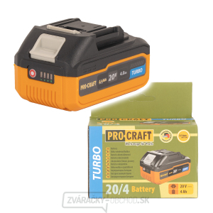 Batéria akumulátorová Procraft 20/4 Turbo | 20/4 Turbo Batéria akumulátorová Procraft 20/4 Turbo | 20/4 Turbo gallery main image