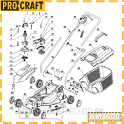 Elektrická kosačka na trávu Procraft NM1600 | NM1600 Elektrická kosačka na trávu Procraft NM1600 | NM1600 náhled