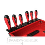 Dielenský vozík 3PB s 3 policami - červený Náhľad