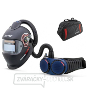 SET Zváračská kukla AerTEC OptoMAX Air + CleanAIR AerGO - čierna gallery main image