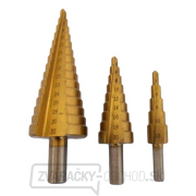 Súprava stupňovitých vrtákov - 3 ks Súprava stupňovitých vrtákov - 3 ks gallery main image