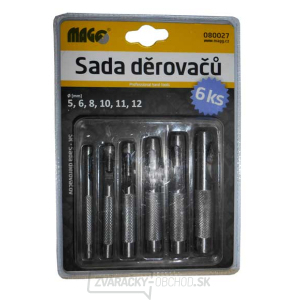 Sada dierovačov - 5, 6, 8, 10, 11, 12mm Sada dierovačov - 5, 6, 8, 10, 11, 12mm gallery main image