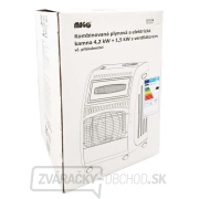 Kombinované plynové 4,2 kW a elektrické 1,5 kW kachle MAGG s ventilátorom náhled