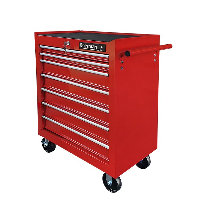 Sherman dielenská skriňa na náradie - červená 7811543